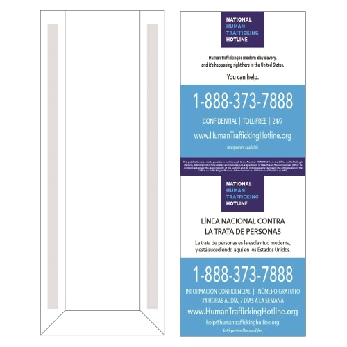 National Human Trafficking Wall Mount with Printed Insert